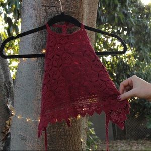 Crochet Halter Crop Top